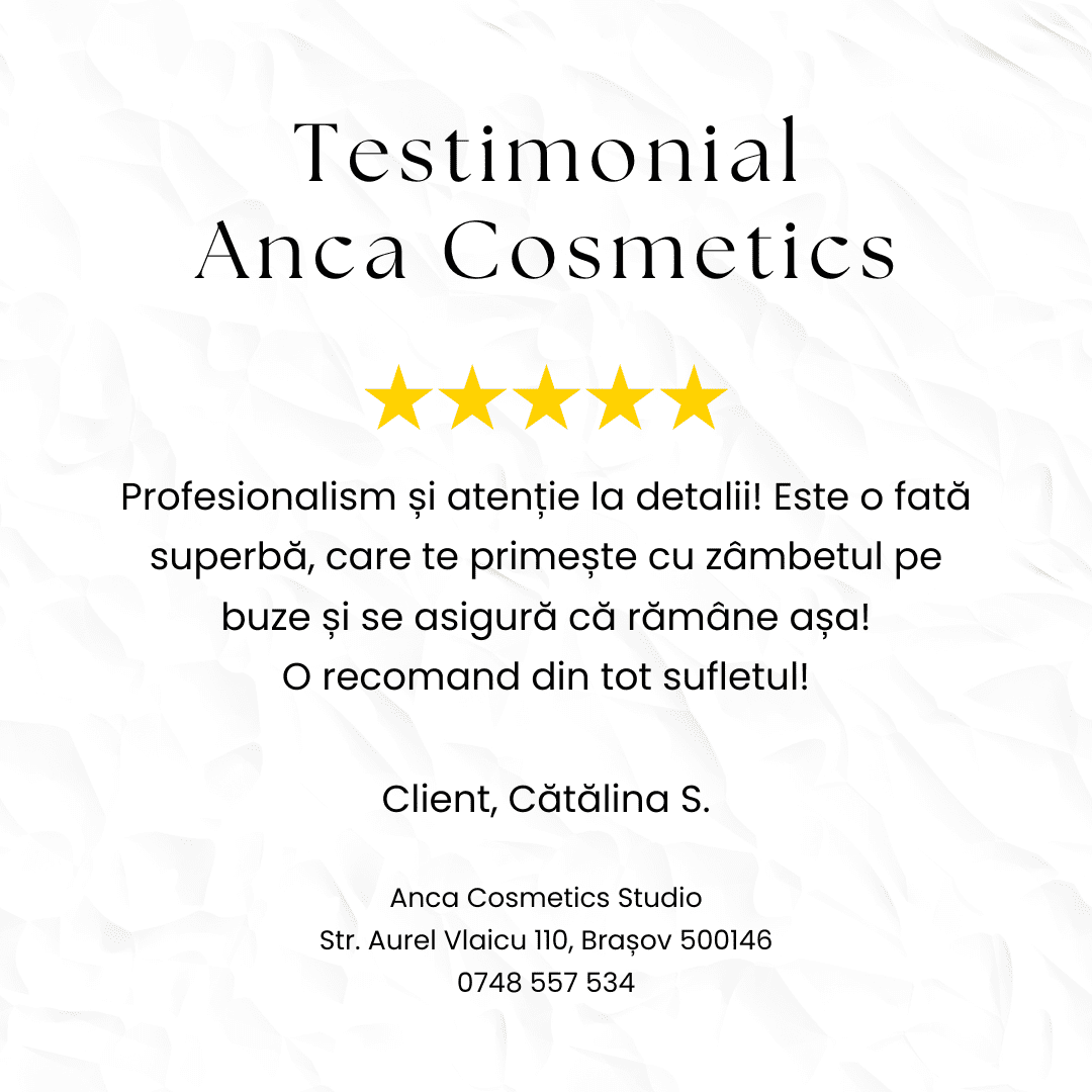 Postare Anca Cosmetics Studio - Smart Growth Marketing Agency - Complete Smart Marketing Services: Branding, Web Design, Graphic Design, Soft & Custom App Dev, Strategy, Email & SMS Marketing, Content Marketing, Paid Media, Market Opportunities, Accelerated Growth Cluj Napoca, Baia Mare, Romania.